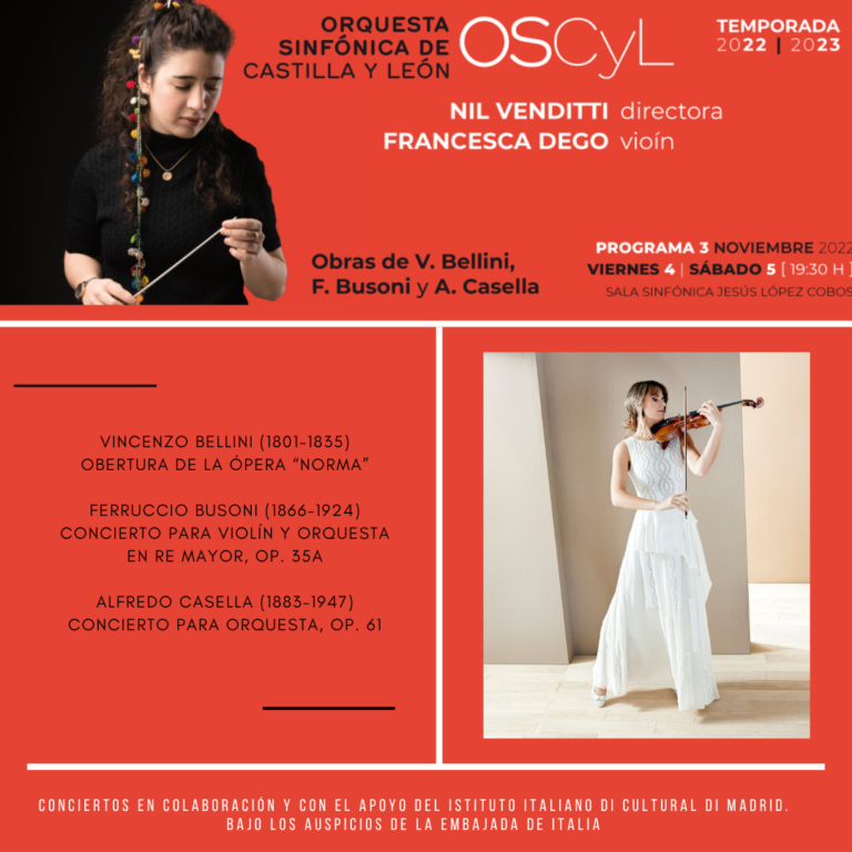 Francesca Dego Oscyl Play Busoni Violin Concerto Bel N Alonso